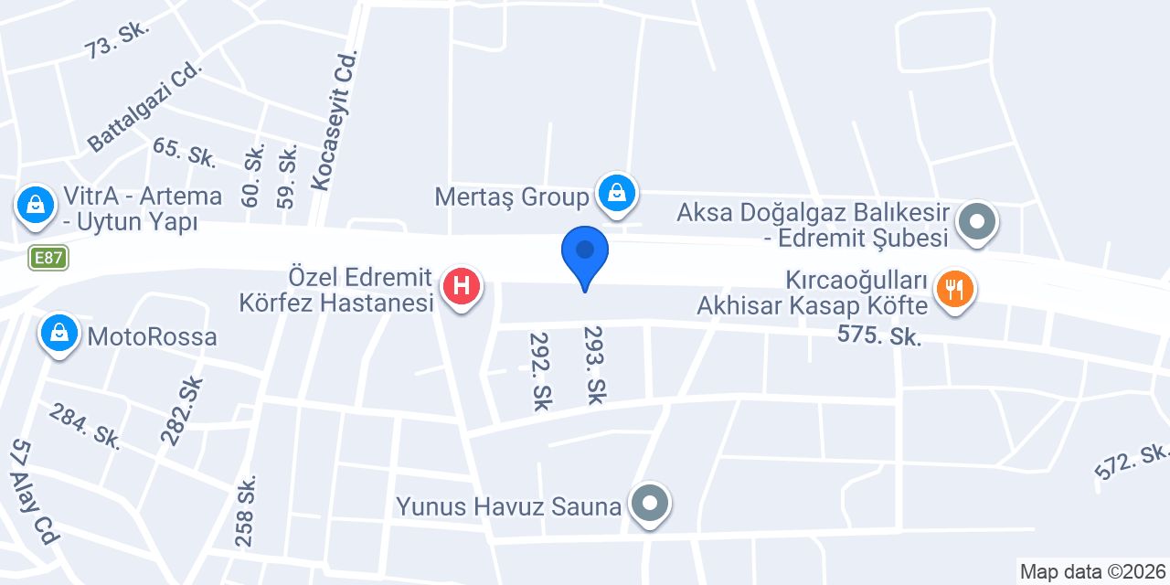Ege Otomotiv konumu