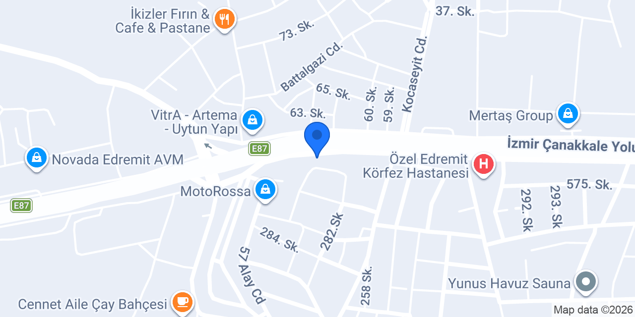 GÜÇLÜ ELEKTRİK EDREMİT konumu
