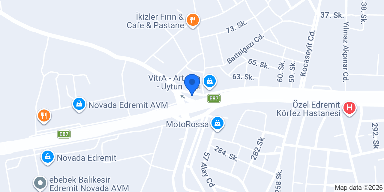 AKSA DUŞAKABİN SİSTEMLERİ konumu