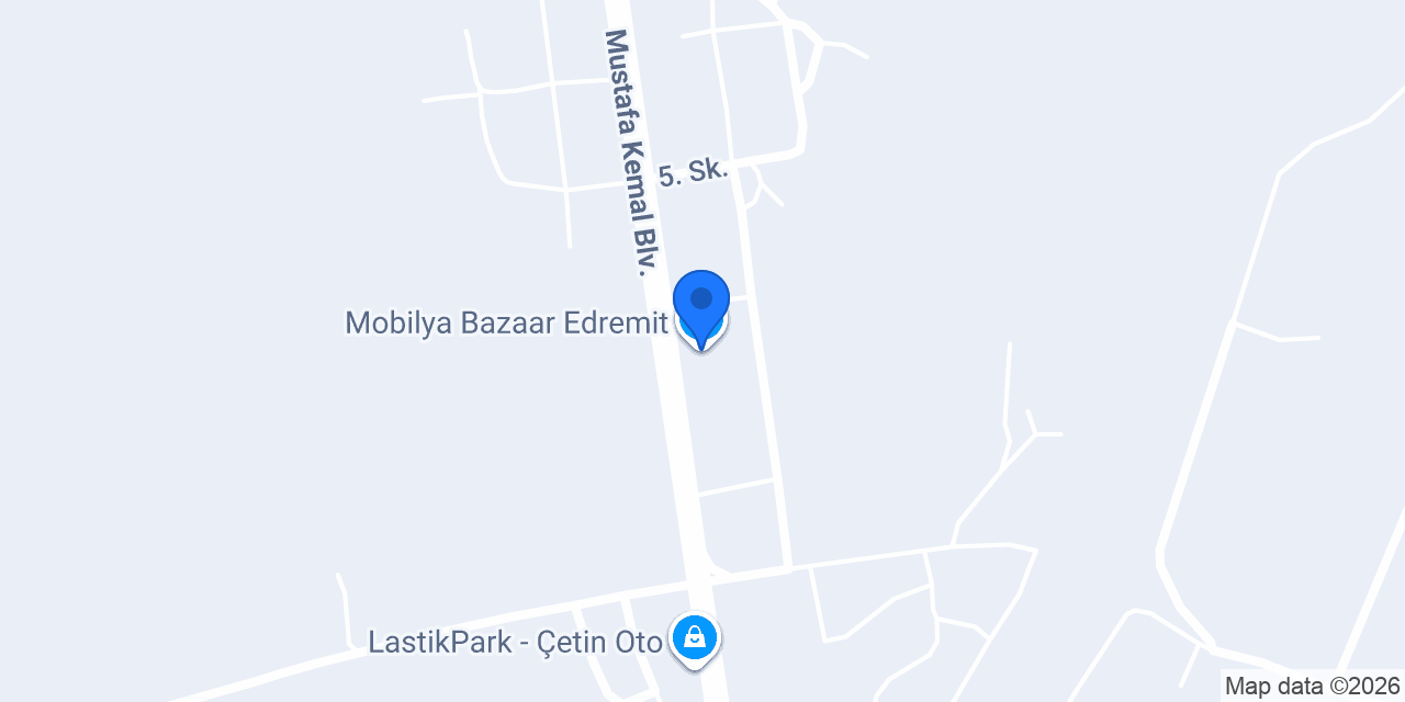 Mobilya Bazaar Edremit konumu