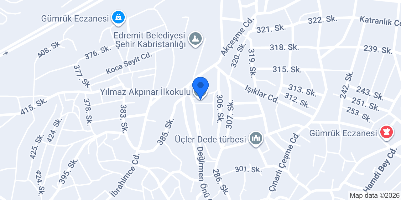Yılmaz Akpınar İlkokulu konumu