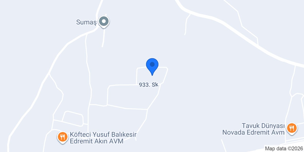 Tekden Koleji Edremit konumu