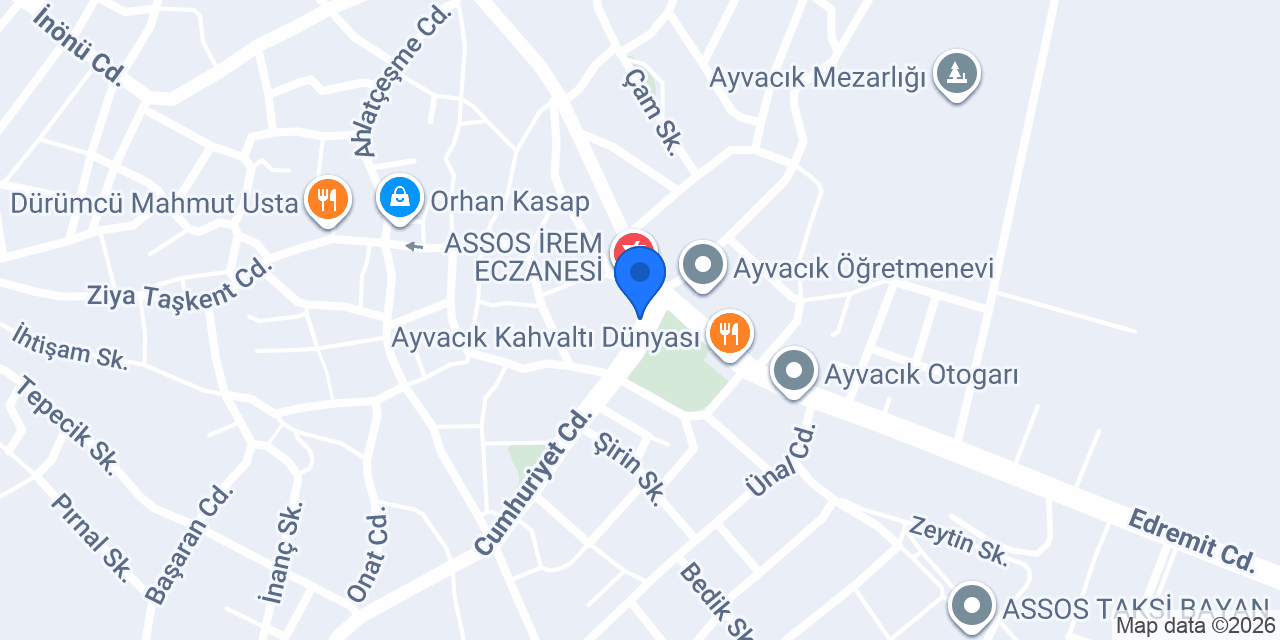 ASSOS SAHİL KASAP konumu