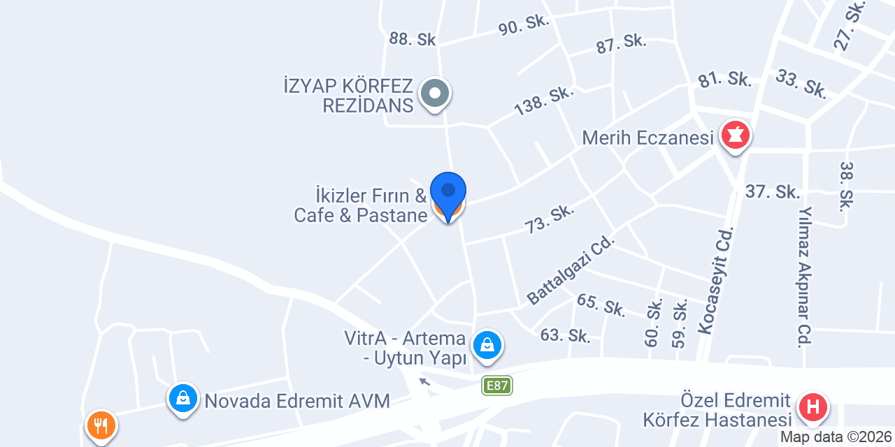 İkizler Fırın & Cafe & Pastane konumu