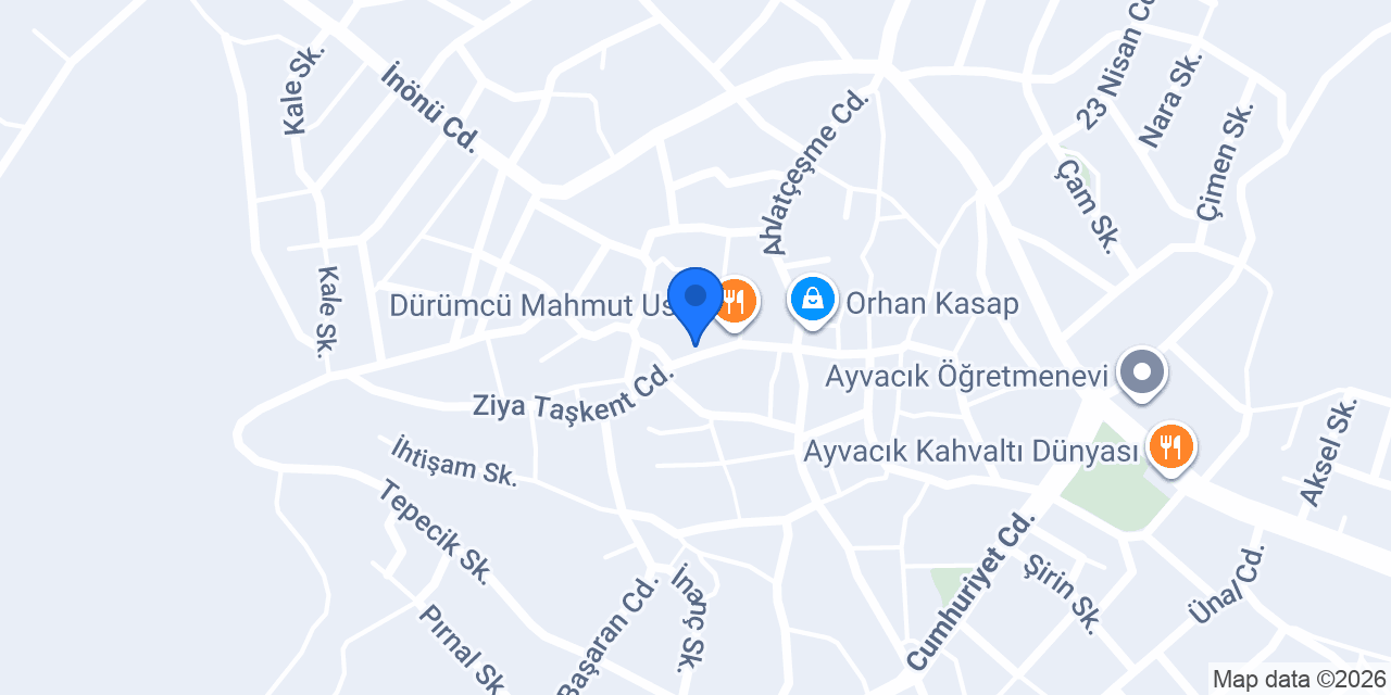Vitray Cam Ayvacık - Albert Genau konumu