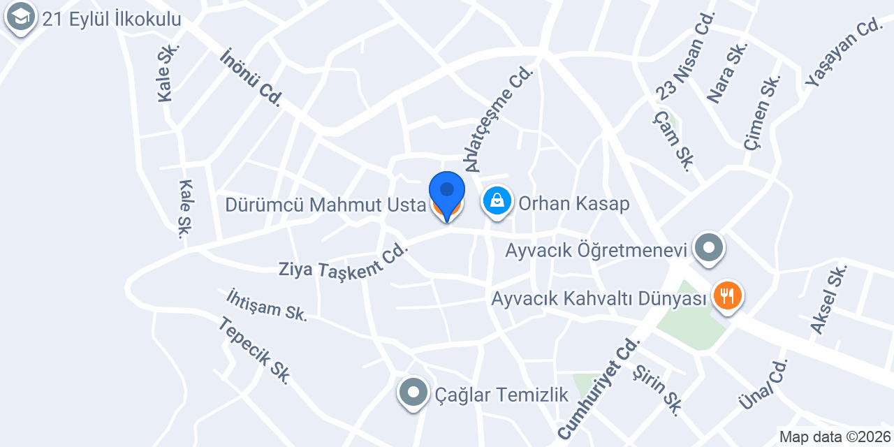Dürümcü Mahmut Usta konumu