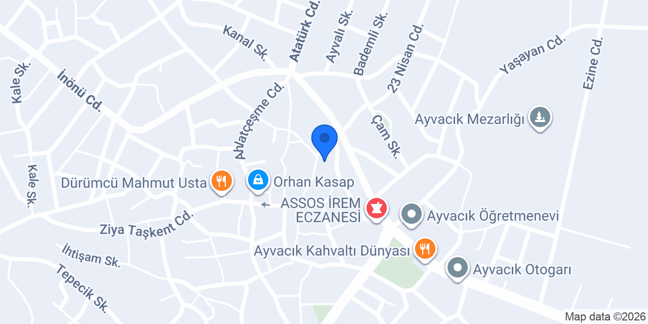 Ay-Toklar Otel Pansiyon konumu