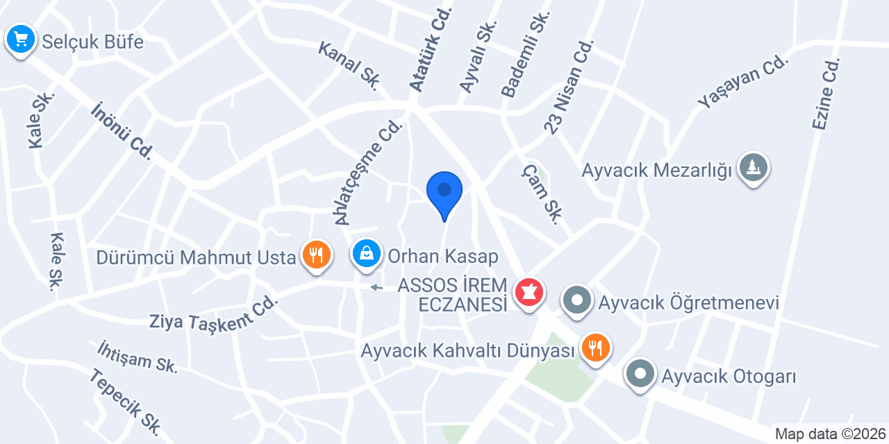 Diş Hekimi Cengizhan ÇAKMAK konumu