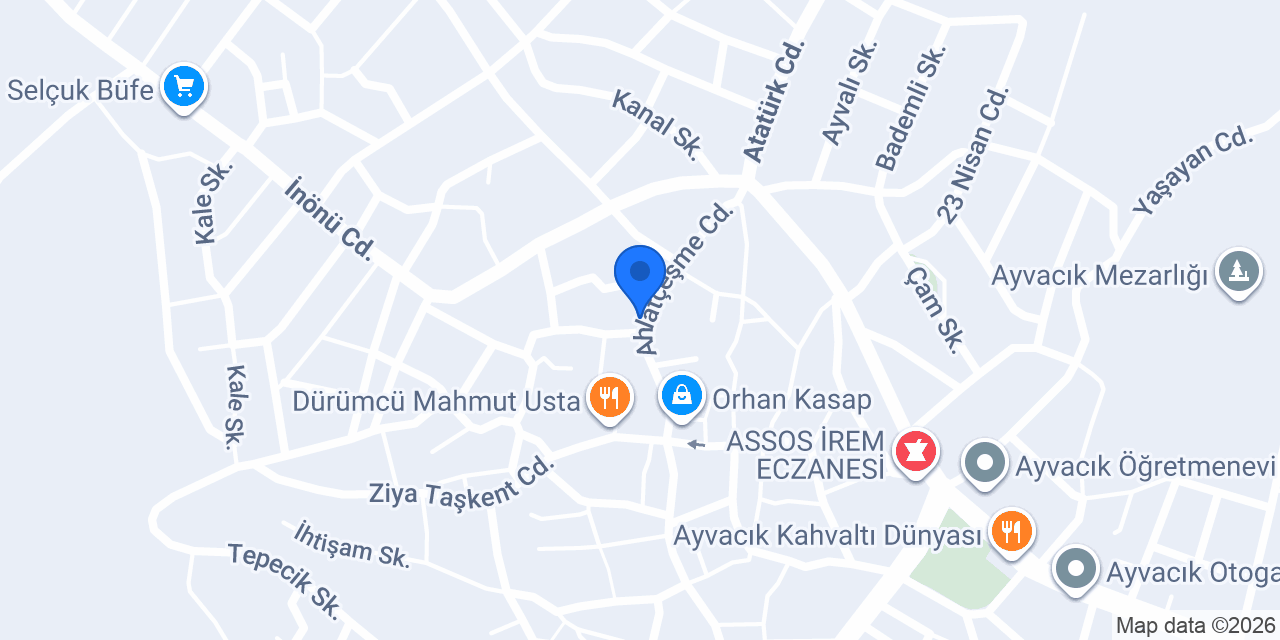 Dalgıç Veteriner Kliniği konumu