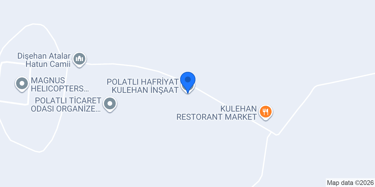 POLATLI HAFRİYAT KULEHAN İNŞAAT konumu