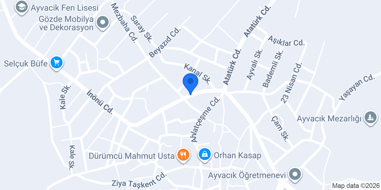 Şahin Pansiyon konumu