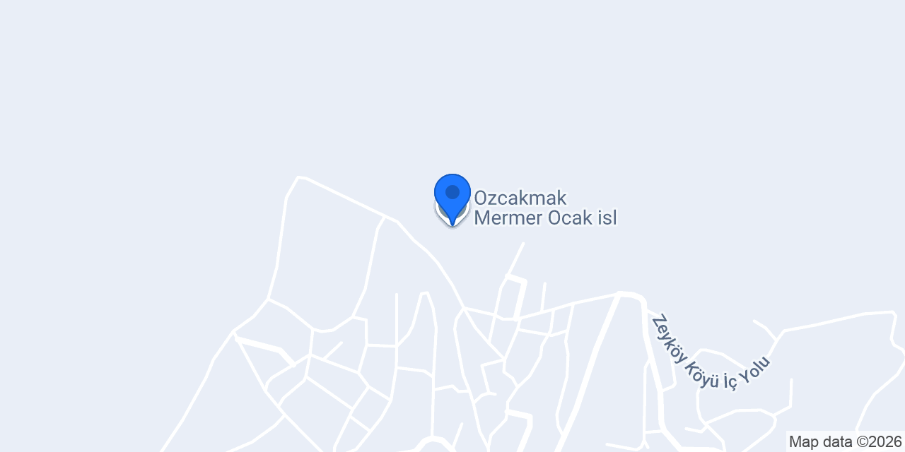 Ozcakmak Mermer Ocak isl. konumu