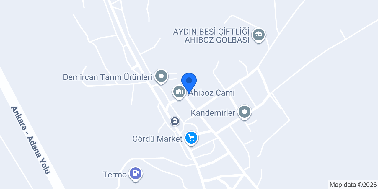 Ahiboz İlkokulu konumu