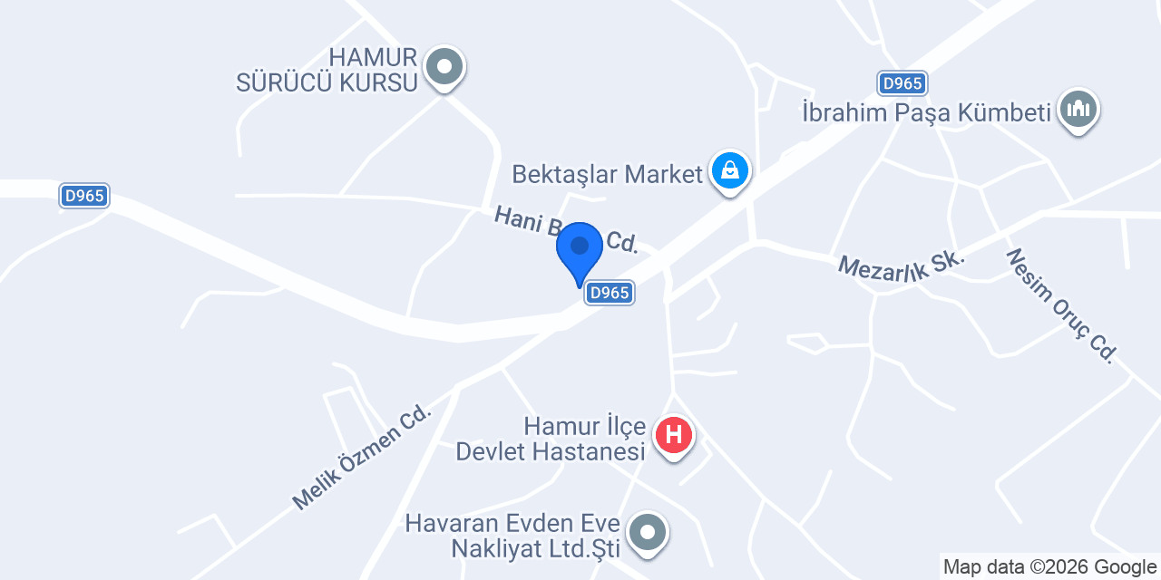Hamur Kaymakamlığı konumu