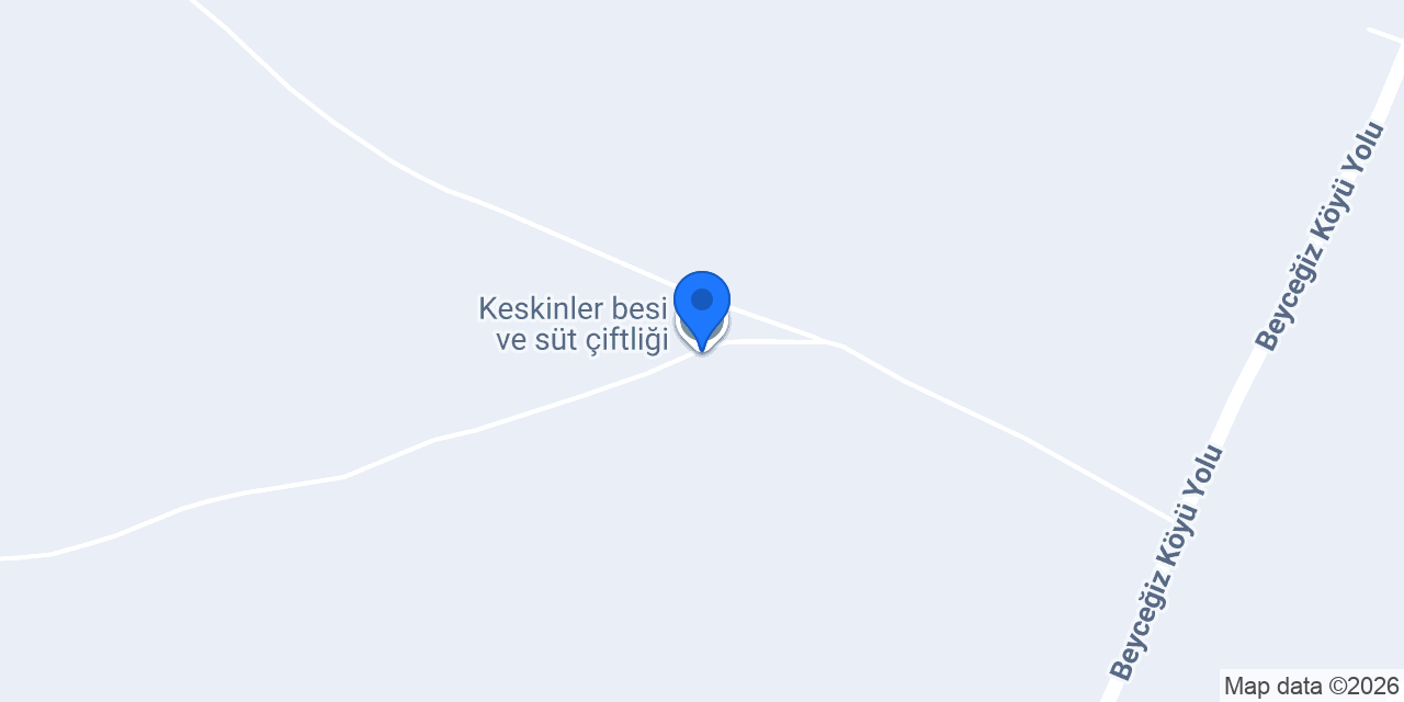 Keskinler besi ve süt çiftliği konumu