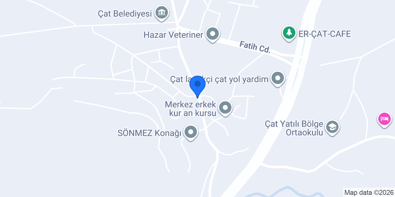 Çat Noterliği konumu
