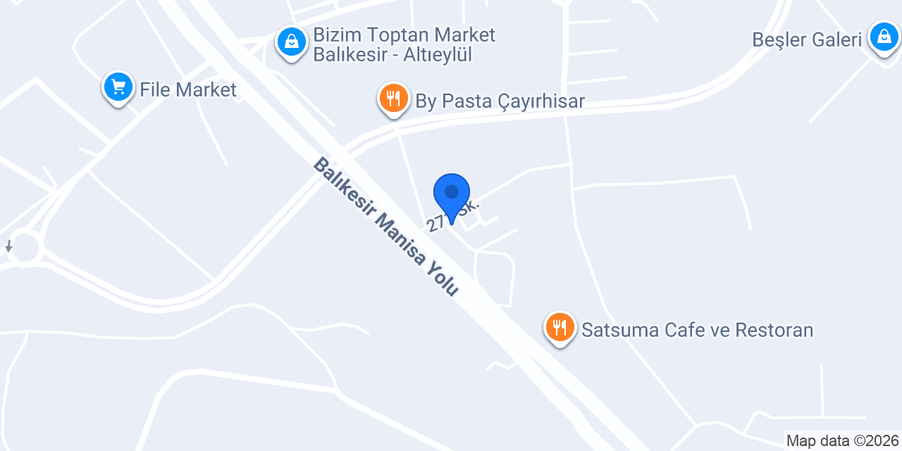 Çayırhisar Prefabrik konumu