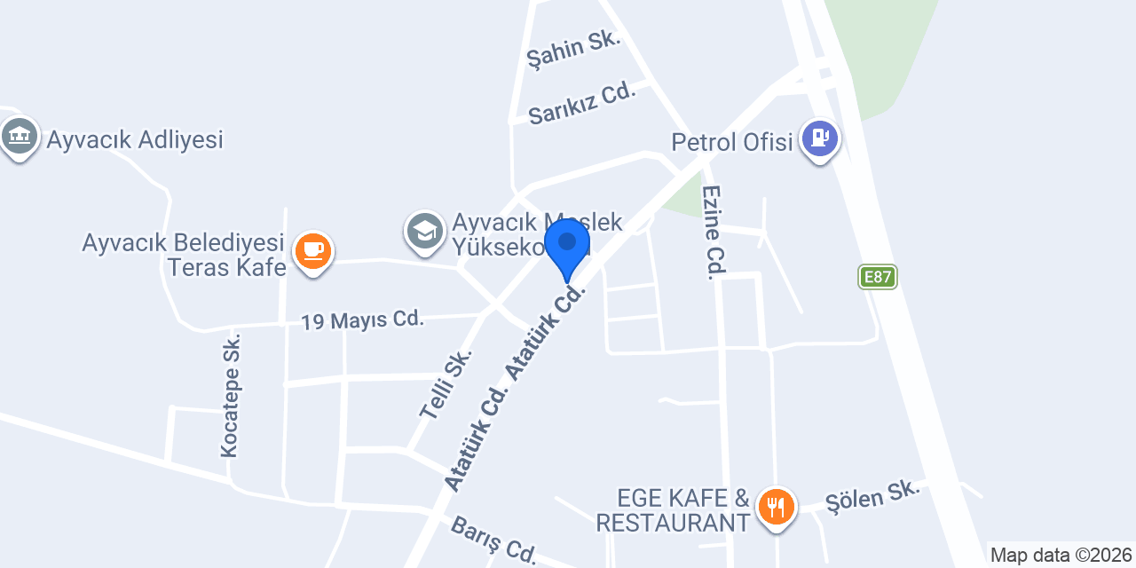 Özdelice Çadır Branda konumu