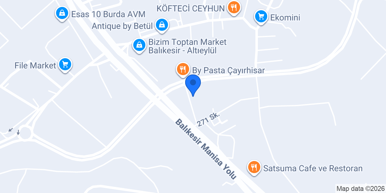 Çerkezoğlu Auto 2 konumu