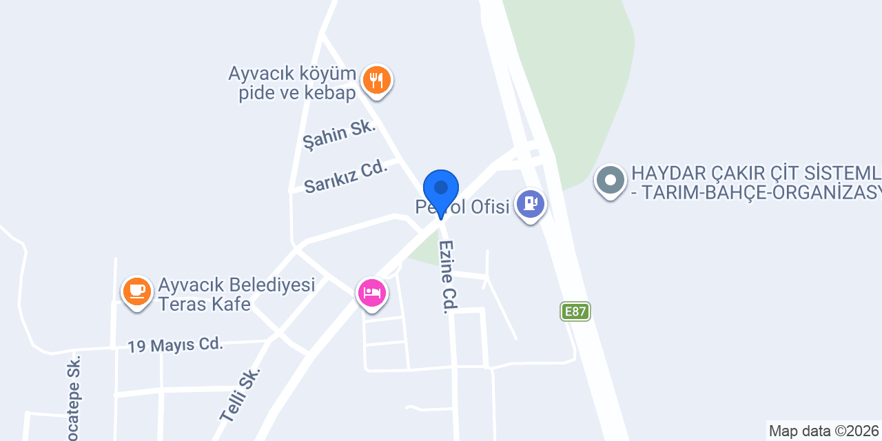 Ayvacık Burada konumu