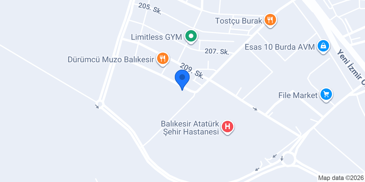 ORTO TERAPİ Op.Dr. Feyyaz Çiftçi konumu