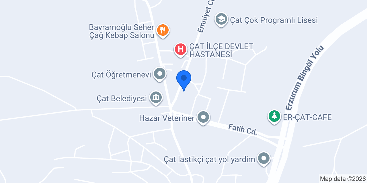 Ptt-çat Şubesi konumu