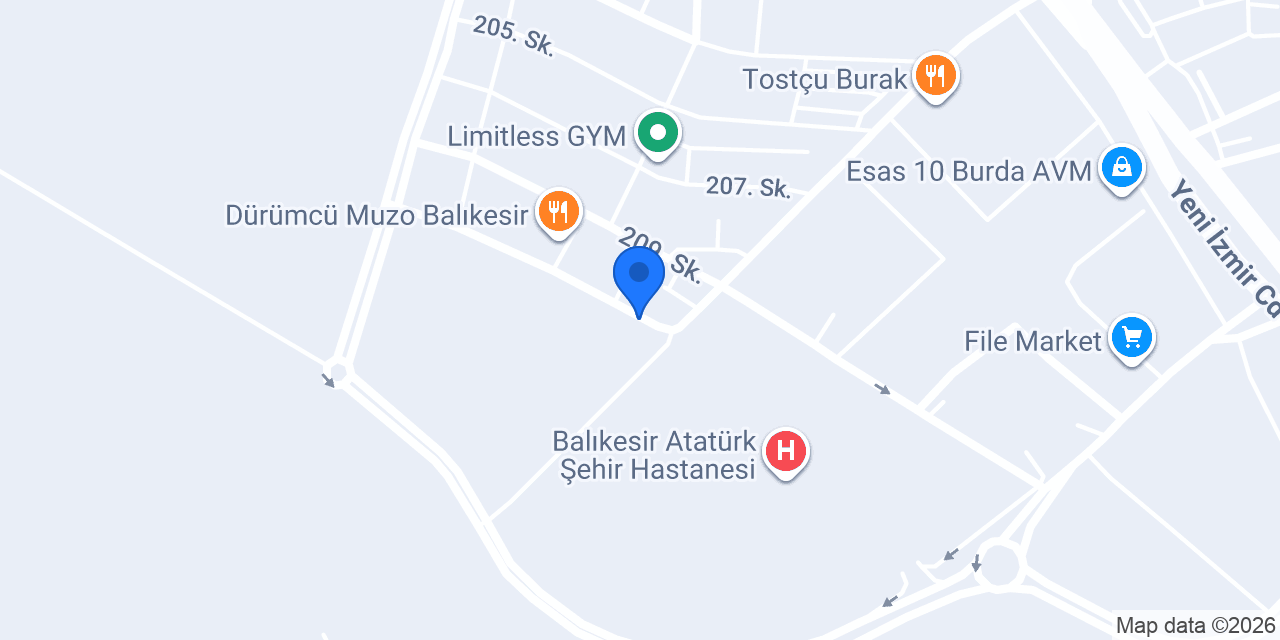Fizyoterapist Elçin Baturay konumu