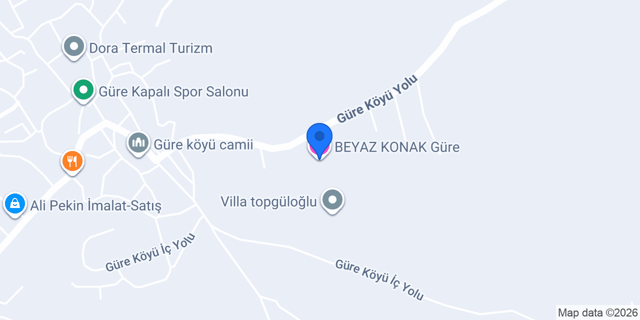 BEYAZ KONAK Güre konumu