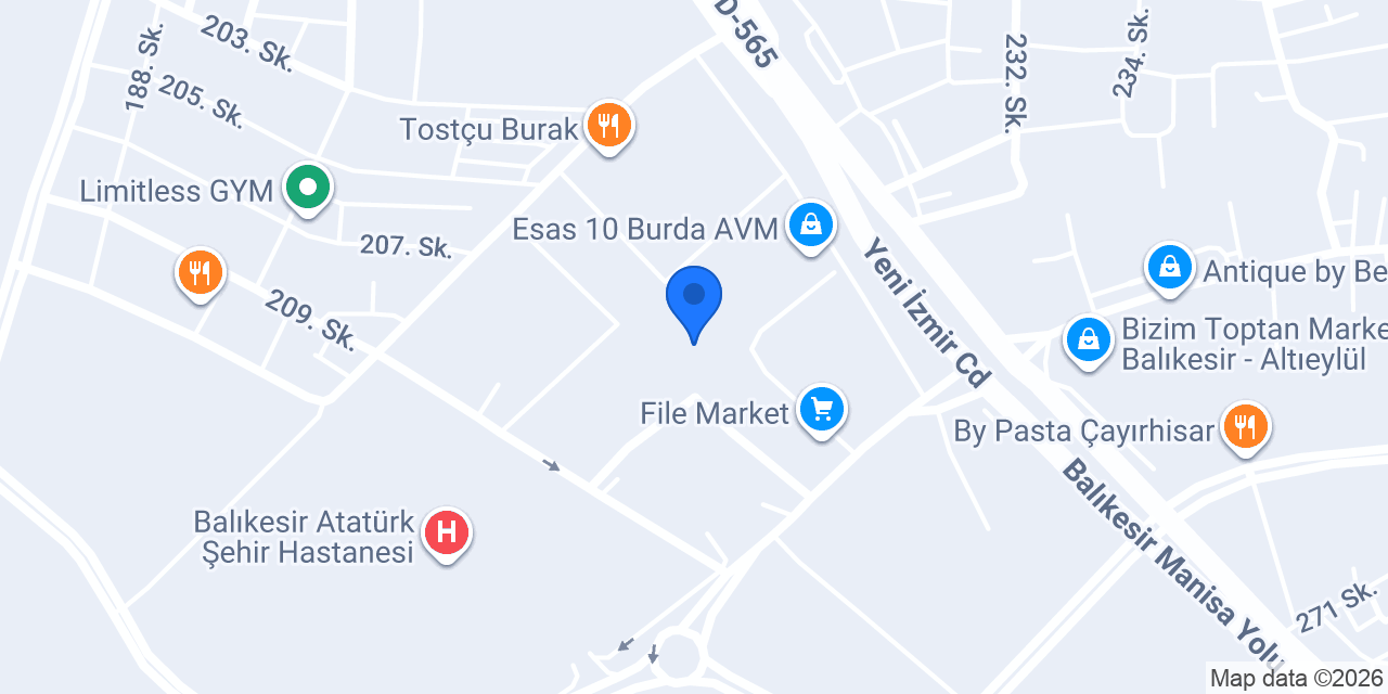 Özdilek Ev Tekstili konumu