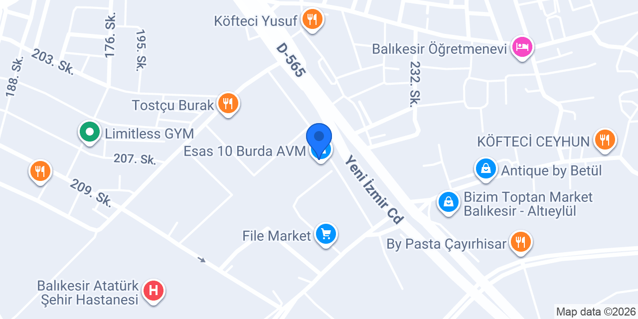 Altınbaş 10 Burda AVM konumu