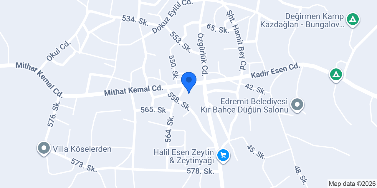 Zeytinli Et pazarı konumu