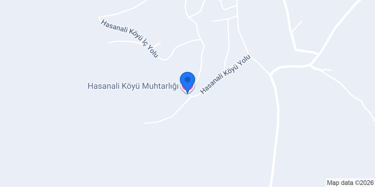 Hasanali Köyü Muhtarlığı konumu