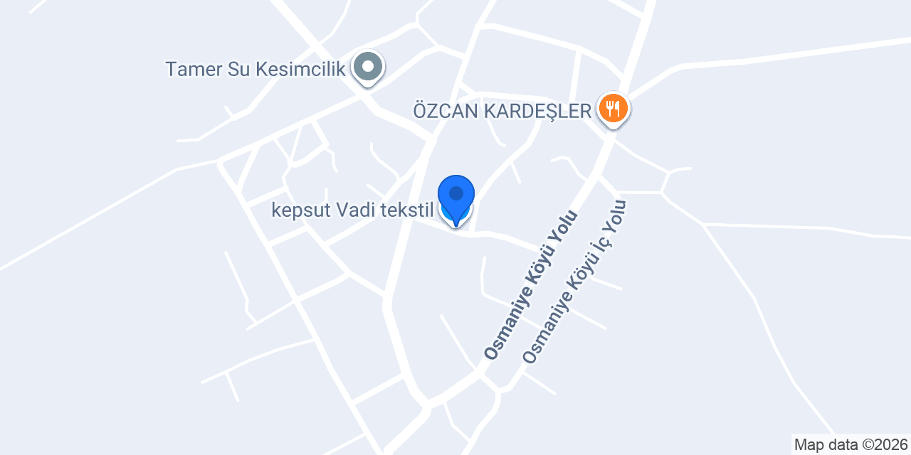 kepsut Vadi tekstil konumu
