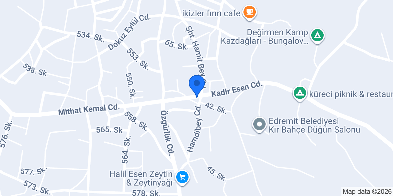 Cafe Üçgen Park konumu