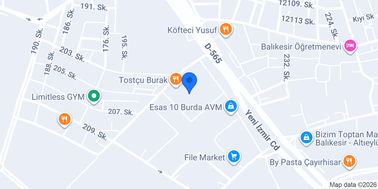Bursa Kebap Evi konumu