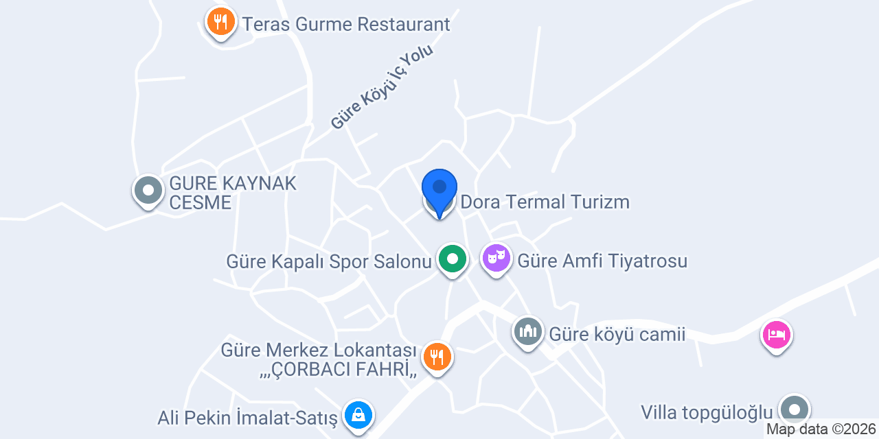Dora Termal Turizm konumu