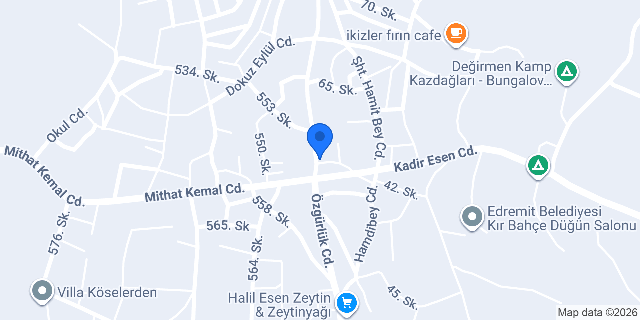 Zeytin cafe konumu