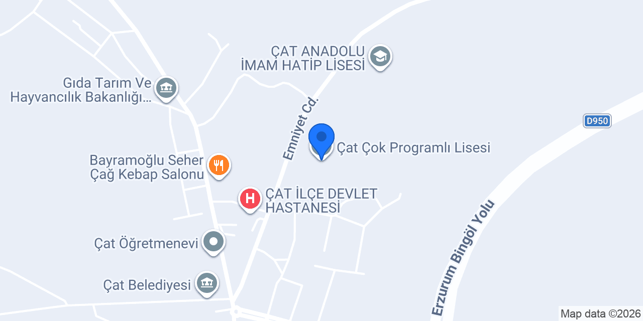 Çat Çok Programlı Lisesi konumu