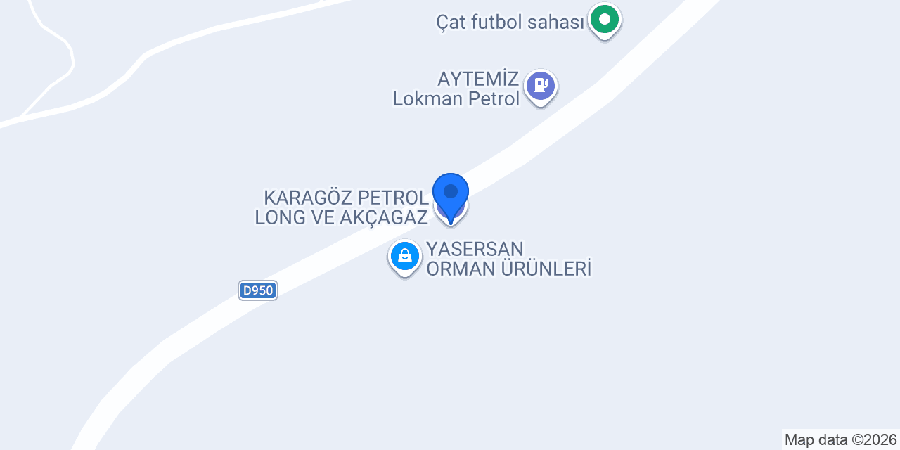 KARAGÖZ PETROL LONG VE AKÇAGAZ konumu