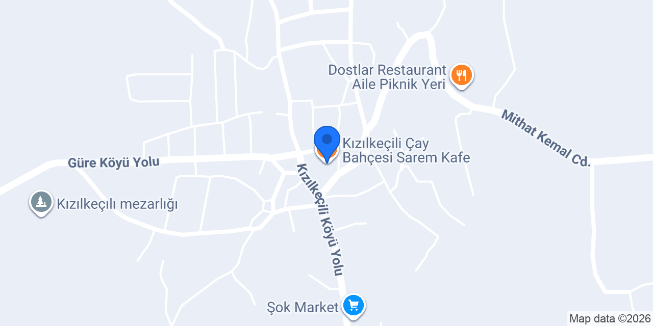 Kızılkeçili Çay Bahçesi Sarem Kafe konumu