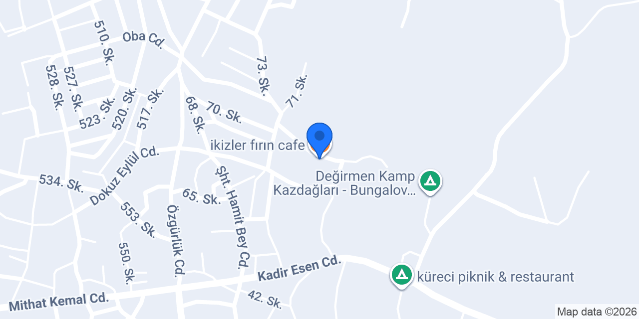ikizler fırın cafe konumu