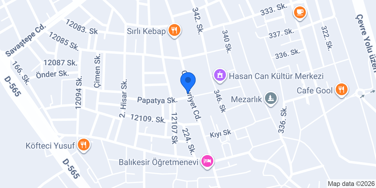 Şefadil çorba döner konumu