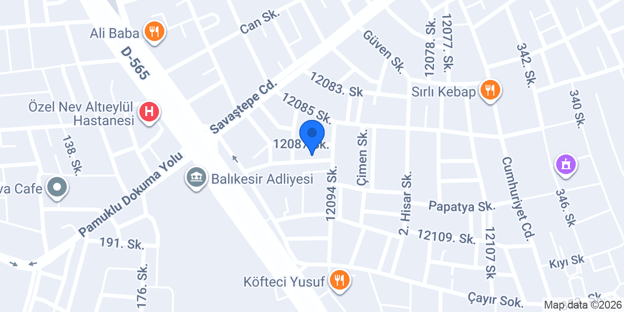 Tenekeli Restoran konumu