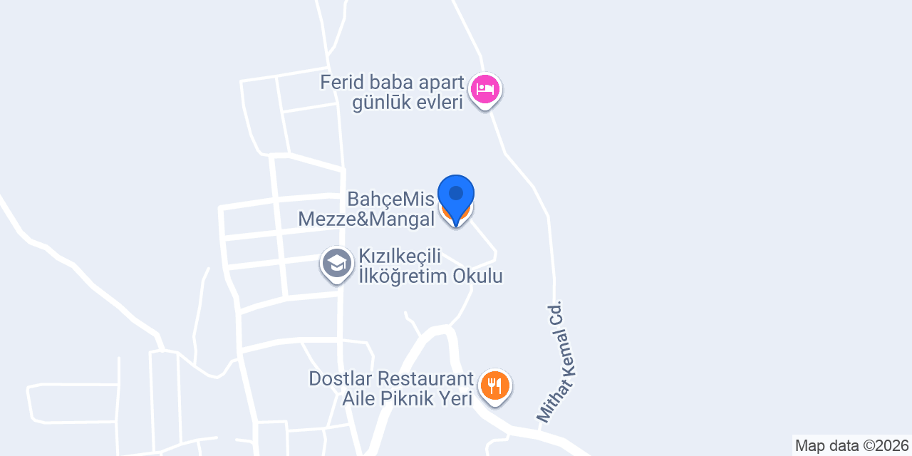 BahçeMis Mezze&Mangal konumu