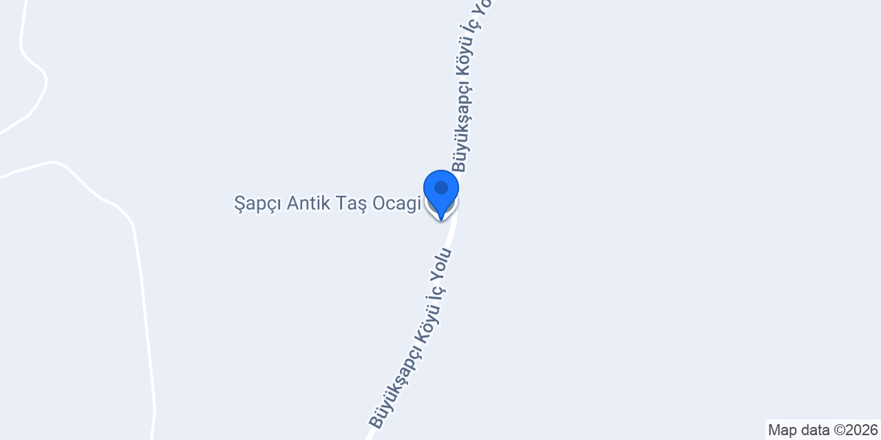 Şapçı Antik Taş Ocagi konumu