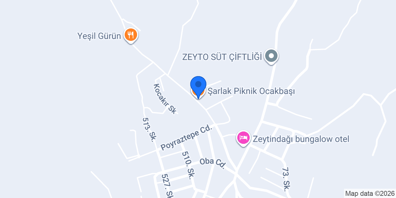 Şarlak Piknik Ocakbaşı konumu