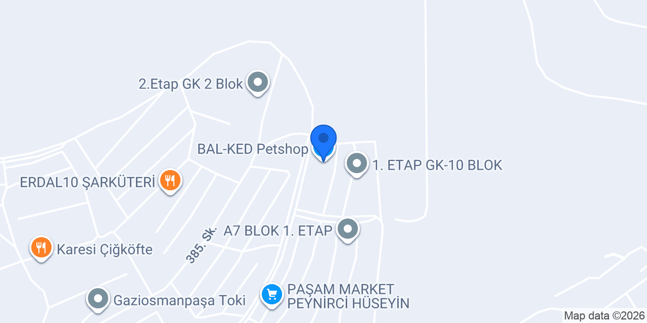 BAL-KED Petshop konumu