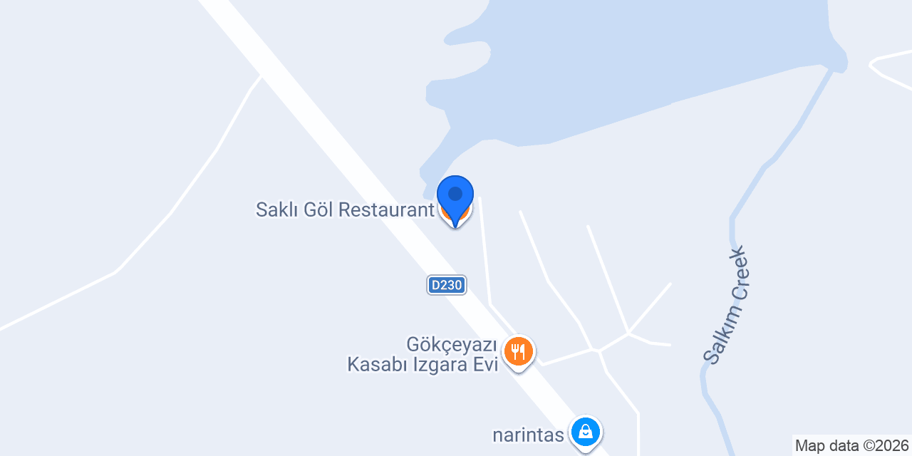Saklı Göl Restaurant konumu