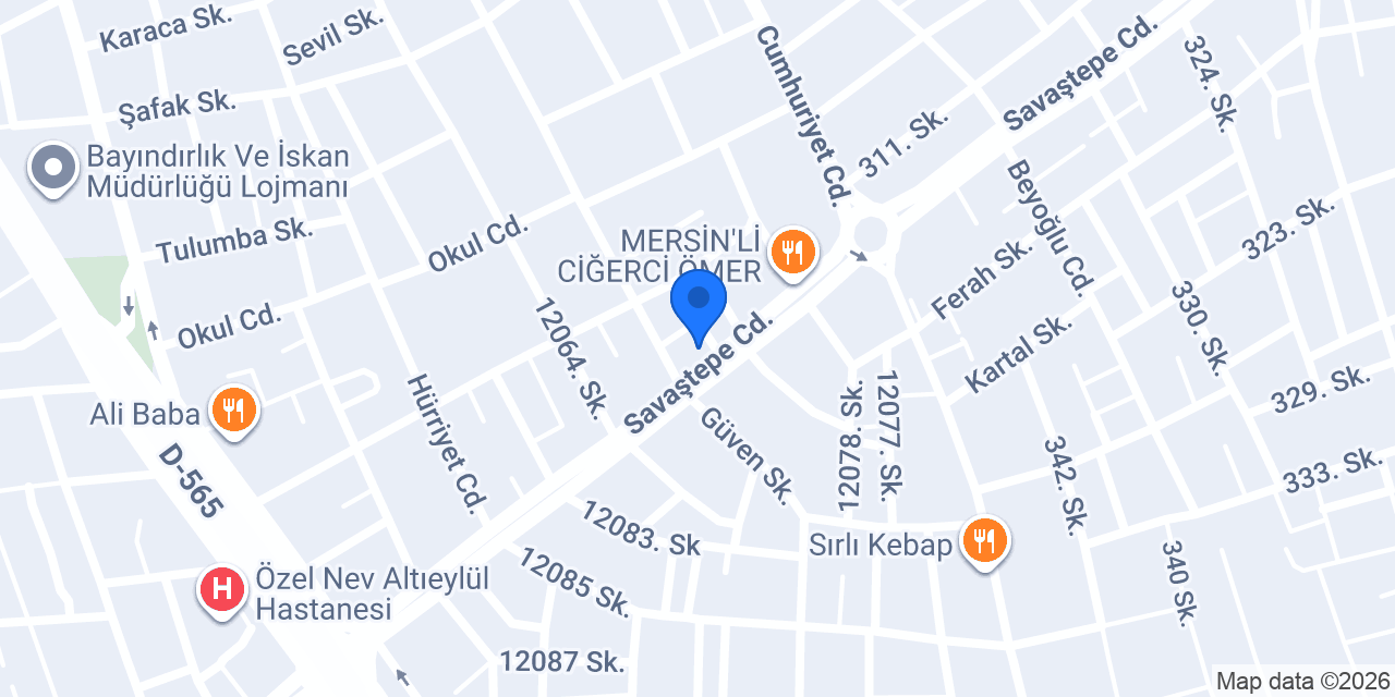 Diş Hekimi Alptuğ Karakoç konumu
