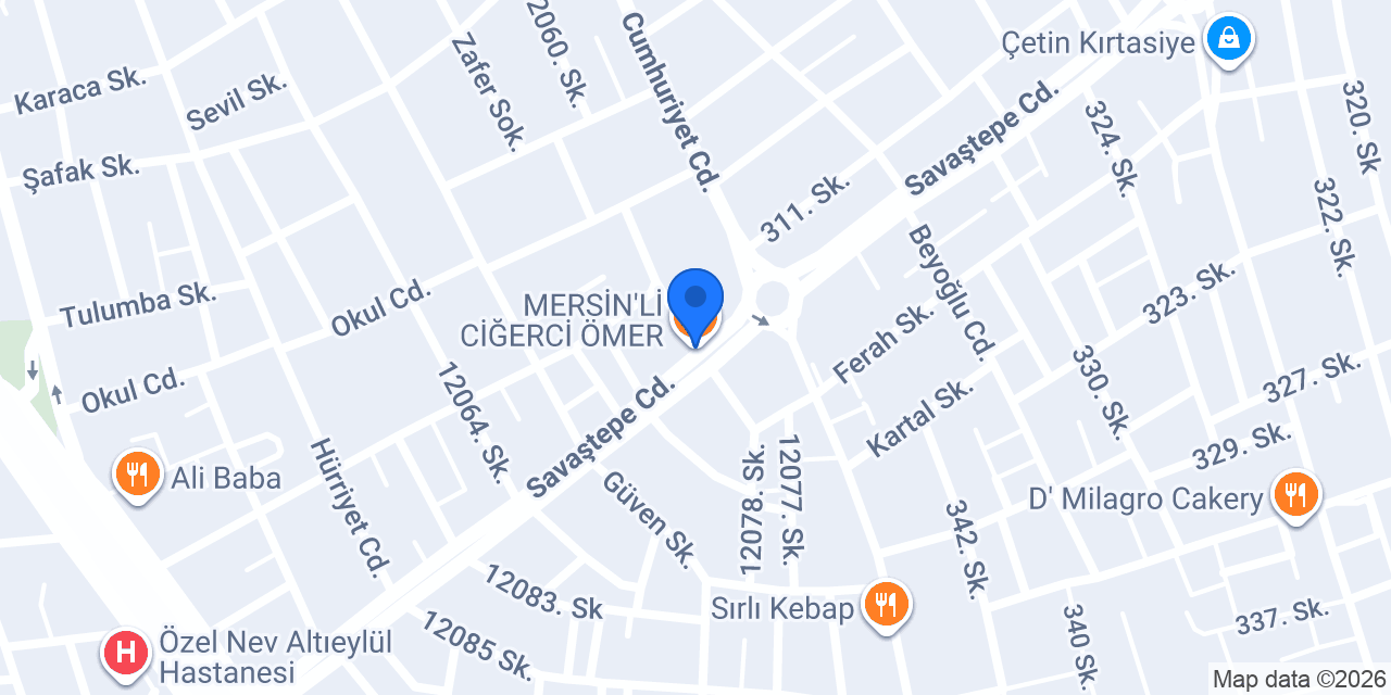 MERSİN'Lİ CİĞERCİ ÖMER konumu